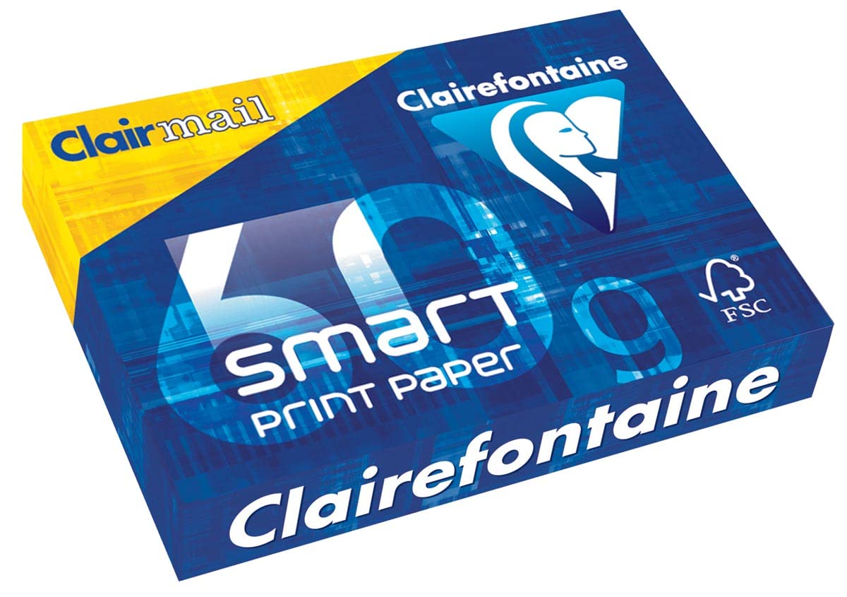 Clairefontaine Smartprint Paper 60 g A4 500 Sheets FSC Certified White