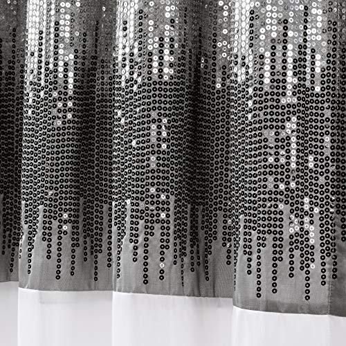 Lush Decor Black and White Night Sky Panel for Living, Bedroom, Dining