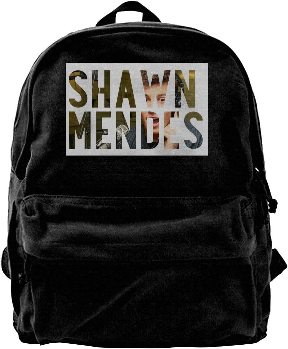 Unisex Retro Trendy Backpack For Women Cute Schoolbag For Girl, Shawn Mendes Fan Logo