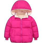 TUONROAD 1-6T Baby Girl Boy Winter Fleece Coats Toddler Warm Puffer Jackets Kids Down Alternative Outerwear