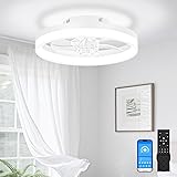 VOLISUN 13 inch Small Ceiling Fans with Lights and
