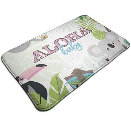 Amazon Com Linlip14 Fun Aloha Baby Doormats Non Slip Absorbent