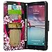 ZTE ZMAX PRO Case, ZTE GRAND X MAX 2 WALLET, Phonelicious® Wallet PU Leather Case Premium Pouch ID Credit Card Cover Flip Folio Book Style with Money Slot +Pen (HEART SAKURA WALLET)