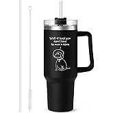 Funny Get Well Soon Gifts for Men, Women, 40 oz Hospital Tumbler, After Surgery Recovery Gifts for Chemo Patients, Cancer Gift for Sick Friends, Condolence, Divorce, Thinking of You Feel Better Gift