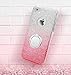iPhone 4S Case, iPhone 4 Case, Silverback Girls Bling Glitter Sparkle Cute Phone Case with 360 Rotating Ring Stand, Soft TPU Outer Cover + Hard PC Inner Shell Skin for Apple iPhone 4S / 4 -Ombra Pink