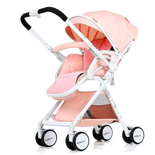 Kinderwagen, leichtes faltendes vierrädriges Fahrzeug, kann sitzen und liegen, Zweiweggehen, Aluminiumlegierungs-Körper