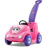 Step2 Push Around Buggy Kids Push Car, Ride On Toy, Stroller Substitute, Includes Seat Belt &amp; Horn, Made of Durable Plastic, Max Weight 50 lbs., For Toddlers 1.5-4 Years Old, Pink