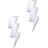 Boma Jewelry Sterling Silver Lightning Bolt Stud Earrings