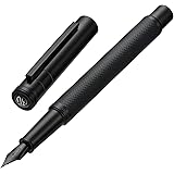 Hongdian Black Forest Fountain Pen Medium Nib Classic Design with Converter and Metal Pen Case Set