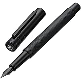 Hongdian Black Forest Fountain Pen Medium Nib Classic Design with Converter and Metal Pen Case Set