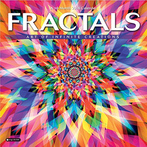 Orange Circle Studio 16-Month 2016 Wall Calendar, Fractals