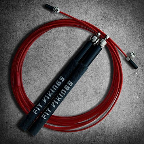 Jump Rope – 2 x 10FT Cables Included - Premium Aluminium Handles - Skipping Rope for Men and for Women - Speed Rope comes with Carry Bag &amp; Spare Screw Kit – Adjustable Jumping Rope