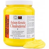 MODA Damaged Hair Keratin &amp; Cholesterol Mask, Deep Conditioning, 64 oz | Cruelty free, sulfate free cream for dry, curly, chemically-treated-hair. Frizz control, detangling, hair repair.