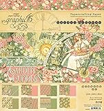 Graphic 45 4501752 Garden Goddess 8x8 Pad Craft Paper, Multi