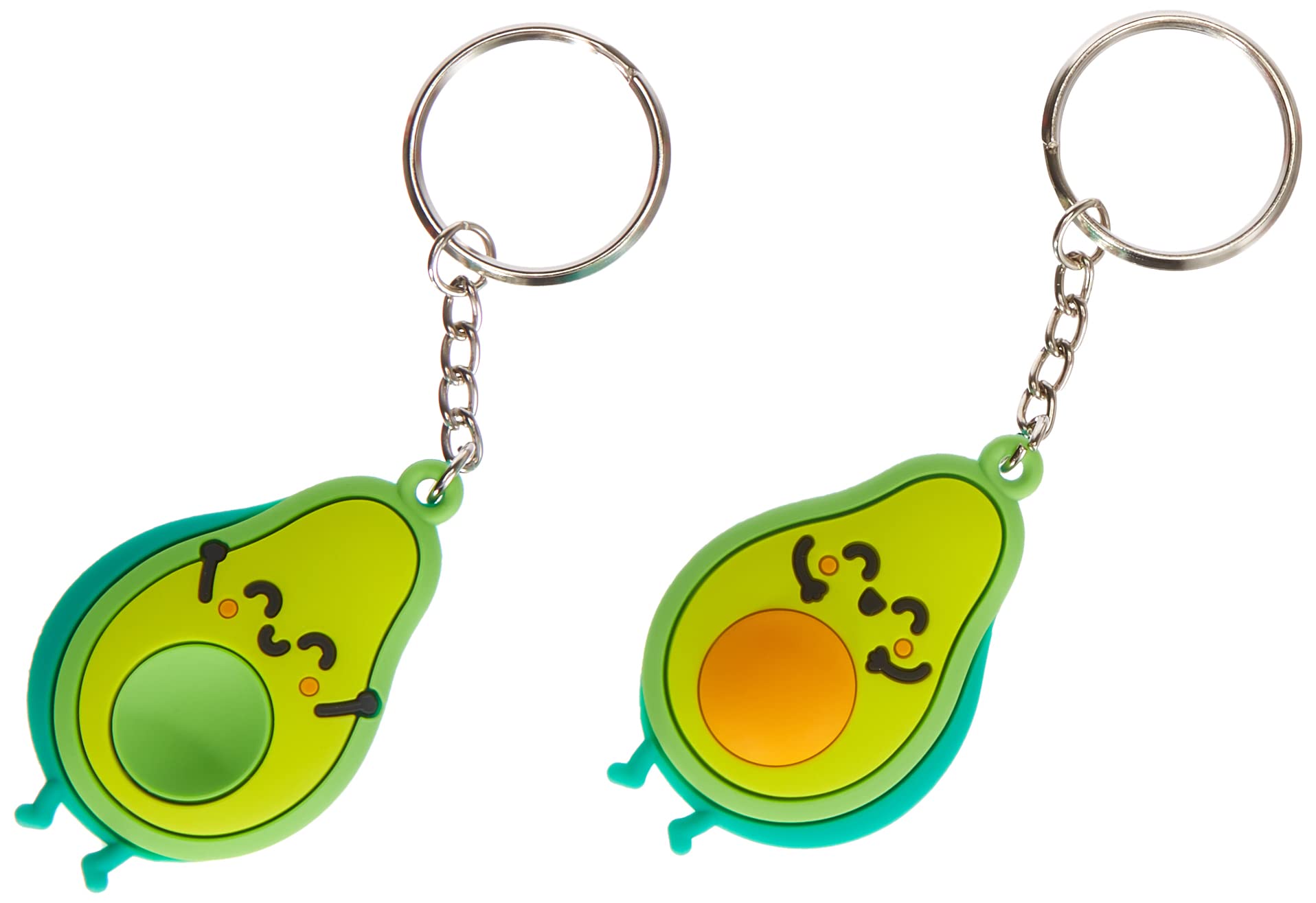 Mr Wonderful WOA09094EM Set of 2 Keyrings for Those Who Love Perfection, Rubber, Multi-Colour, 4 x 4 cm (each 13 x 15 cm with the Pack)