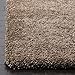 SAFAVIEH Milan Shag Collection Accent Rug - 3' x 5', Dark Beige, Solid Design, Non-Shedding & Easy Care, 2-inch Thick Ideal for High Traffic Areas in Entryway, Living Room, Bedroom (SG180-1414)