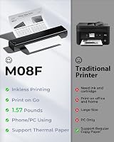 Phomemo M08F Thermal Printer Portable Wireless A4 Inkless Bluetooth Printer view 6