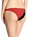 ASICS Women's Kanani Bikini Bottom, Medium, Red/Black