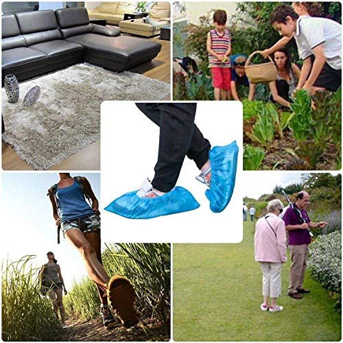 Disposable Boot & Shoe Covers 100Pack (50 Pairs) NonSlip, Durable
