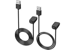 AWINNER Charger Compatible for Fitbit Charge 6/Charge 5/Luxe Cable,Smartwatch Magnetic Fast Charging Cable [Portable] (3.3 ft+1.6 ft)