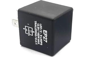 BLAGEAR 5 Pin LED Flasher Relay for Lights Compatible with Jeep Cherokee XJ 1994-2001 1994 1995 1996 1997 1998 1999 2000 2001 94 95 96 97 98 99 00 01 EP27 Led Turn Signal Flasher Relay