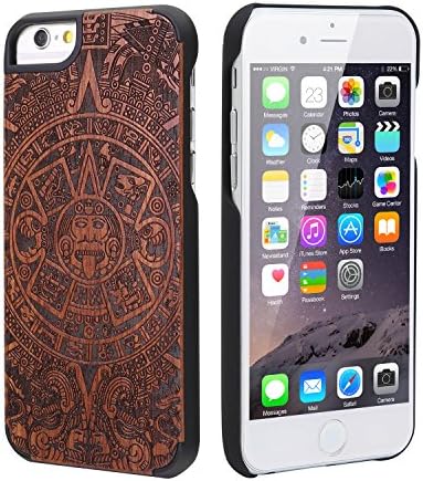 Leapcover® Unique Handmade Genuine Natural Wood Wooden Hard bamboo Case Cover for iPhone 6 (4.7 inches)