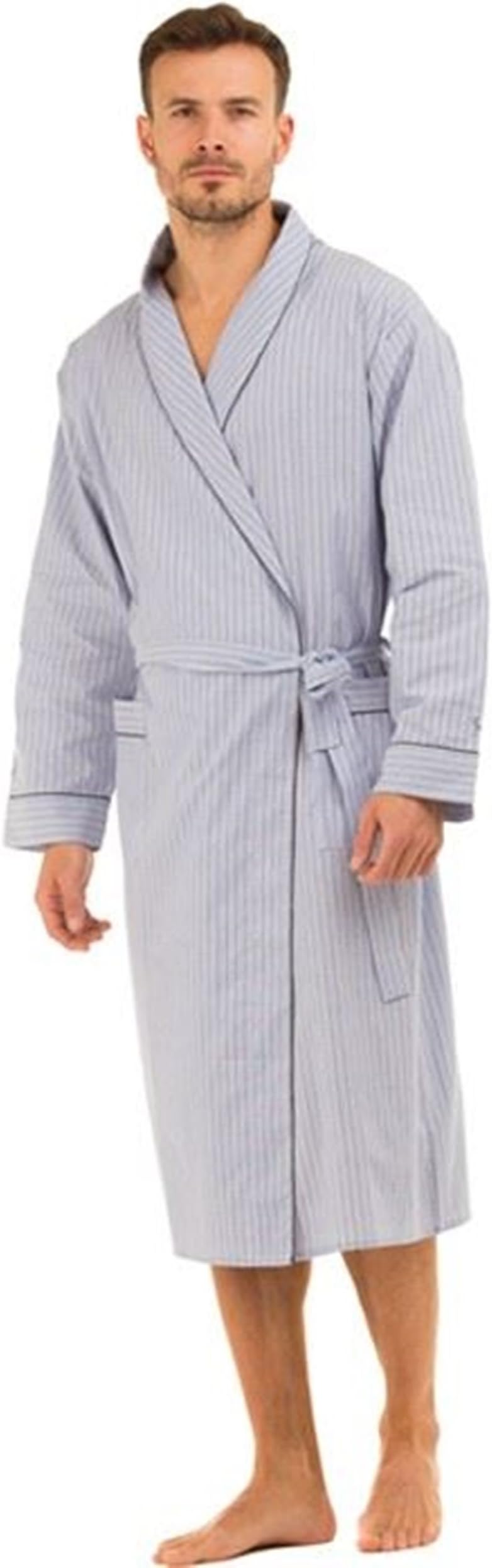 Men's Poplin 100% Cotton Dressing Gown