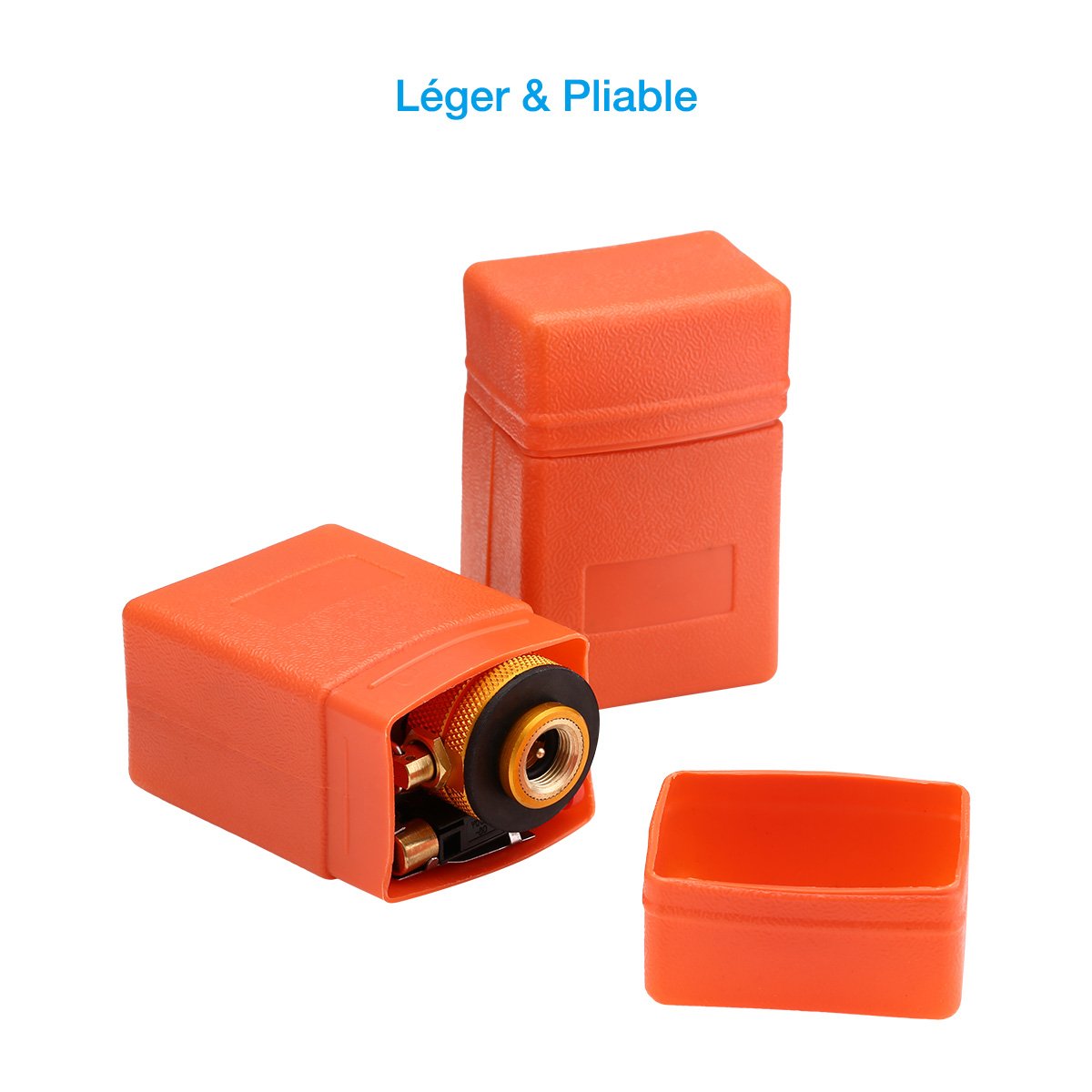 isYoung 2 Lots 8cm*5cm Mini Réchauds, Super Léger & Petit & Puissant, Piable et Portable pour Camping et Voyage.