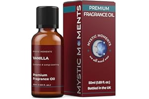 Mystic Moments | Vanilla Fragrance Oil - 50ml - Perfect for Soaps, Candles, Bath Bombs, Oil Burners, Diffusers and Skin & Hai