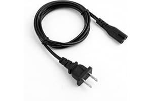 JNSUPPLIER 2-Prong Port AC Power Cord/Cable for Sony Playstation 4 PS4 PS2 PS3/PS3 Slim