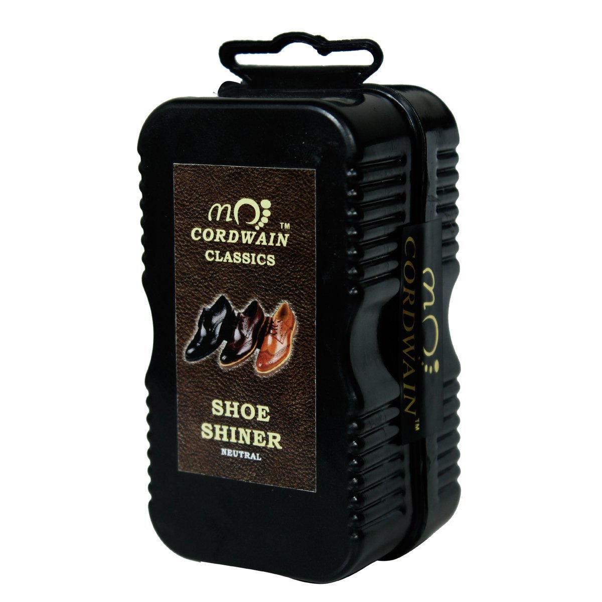 cordwain unisex black shoe shine sponge