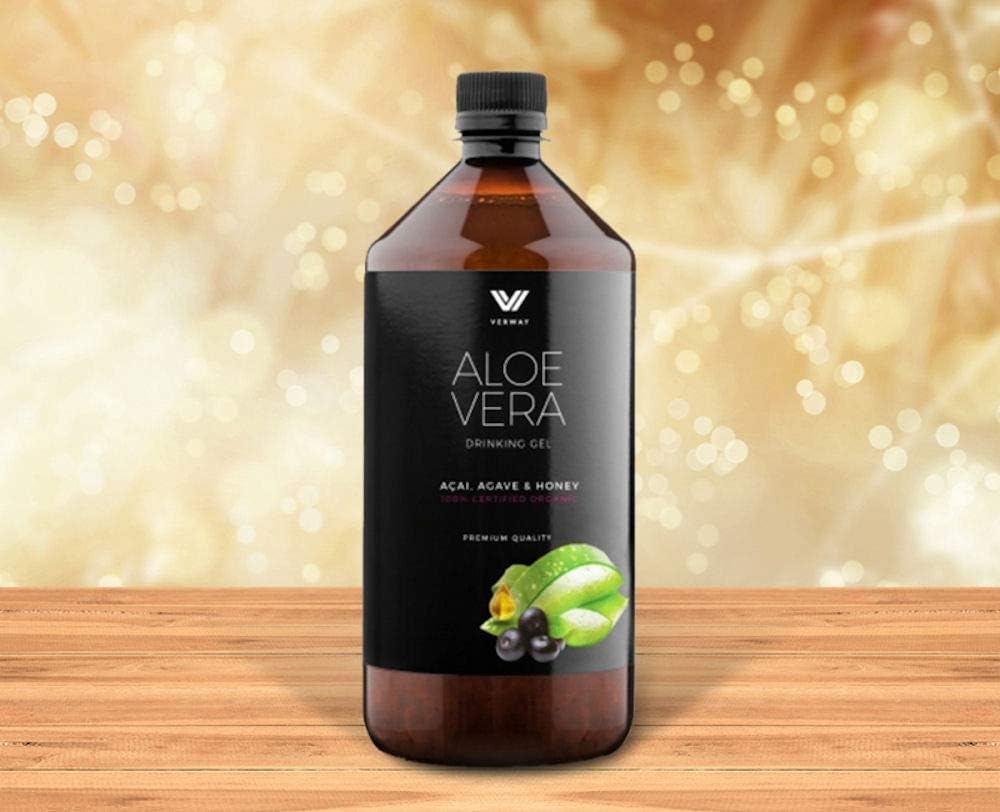 Organic Aloe Vera Juice with Acai, Honey, Agave – High Quality