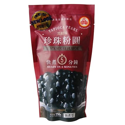 Wfy Tapioca Pearl 250g Black Tapioca Pearl 250g Amazon De Lebensmittel Getranke