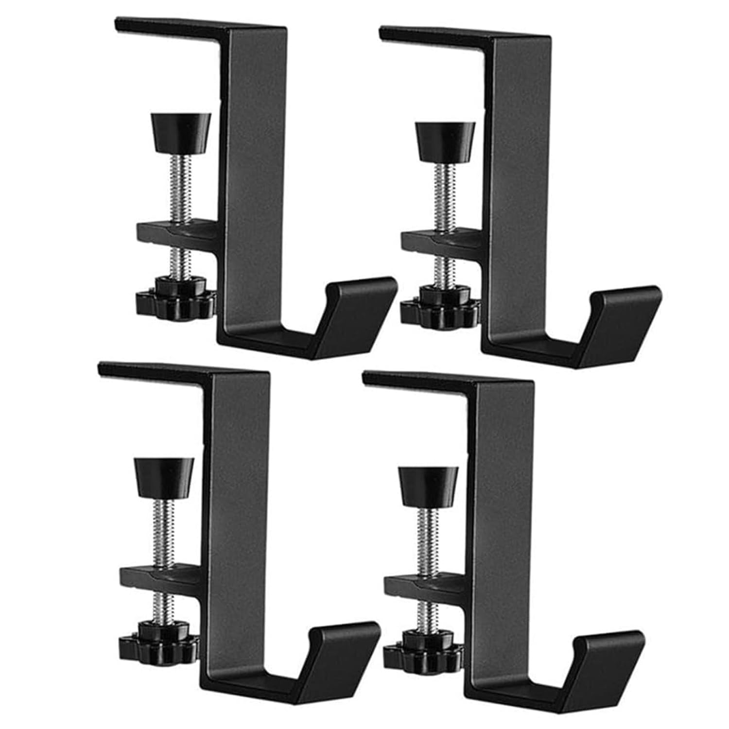 Photo 1 of Fireplace Stocking and Garland Hanger, 2 in 1 Mantel Hanger for Garland, Fireplace Stocking Holders for Mantle Garland Hooks for Xmas Holiday Home Party Decoration (Short 4White, 4) (Black)