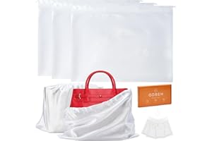 GDBEH 3 Pack Dust Bags for Purses and Handbags，Silk Purse Dust Bags for Storage， With Drawstring Large Dust Bags for Handbag， Dust Covers for Purse Shoes Boots