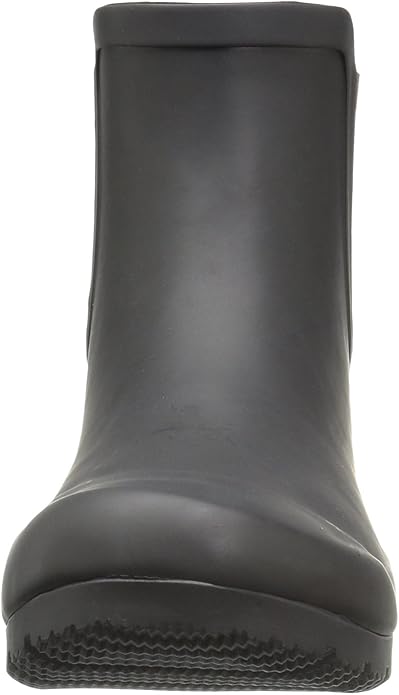 matte black chelsea rain boots