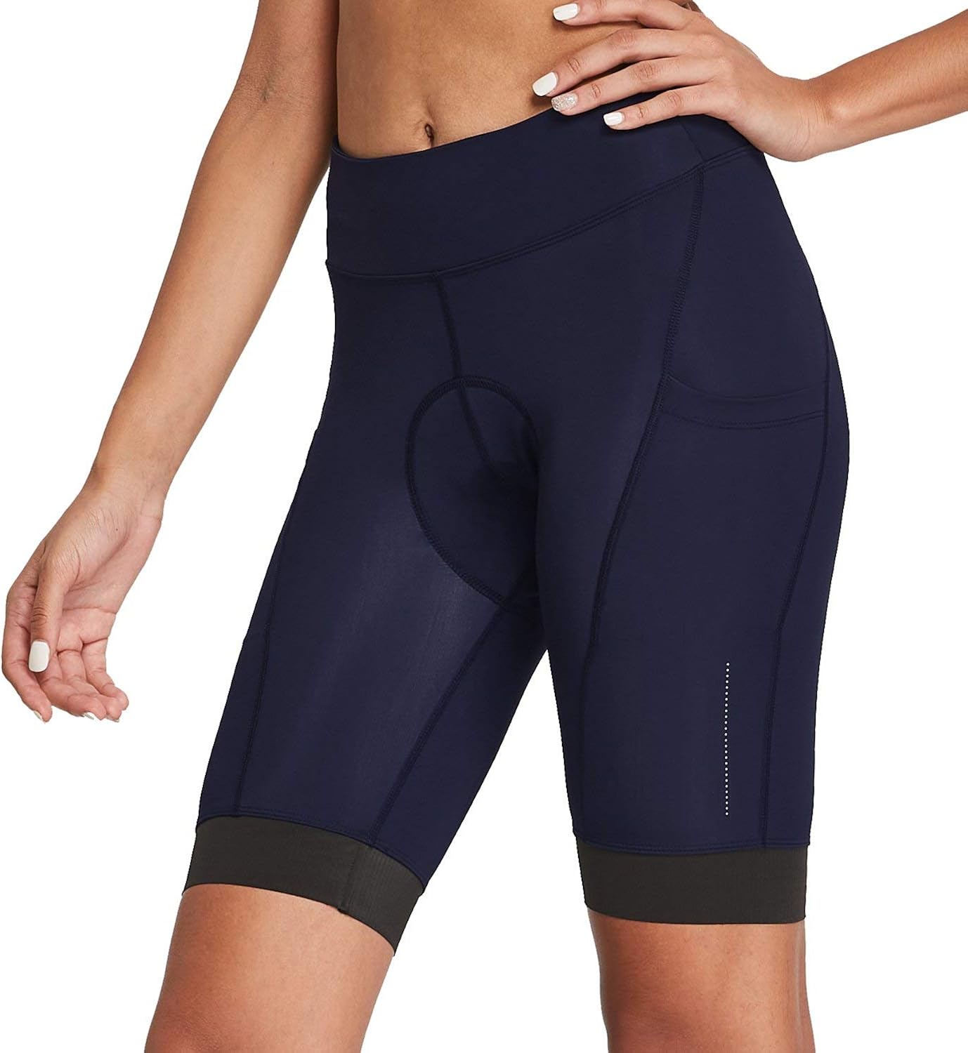 Willit Womens Bike Shorts 3D Padded Cycling Bicycle Shorts Pockets Quick Dry Lightweight Pockets 8": Clothing