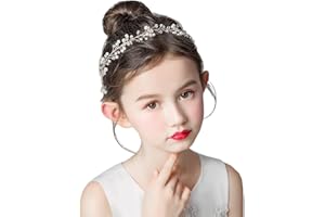 Papoopy Flower Girl Headpiece for Wedding, First Communion, Bridal, Hair Accessories (F10)