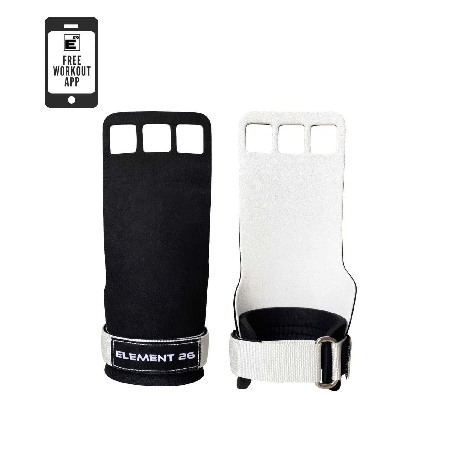 Photo 1 of Element 26 Vise Grips - Gymnastics Grips, 3 Hole Hand Grips for Cross Training, WODs, Weightlifting & HIIT Training | Bar Grips for Weight Lifting - Pull Up Hand Grip for Men and Women - Small, Black