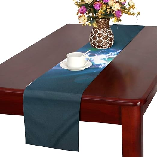 Amazon Com Mbvfd Coffee Table Runner Small Spark Discharge Current Summer Table Runner Party Table Runners 16x72 Inch For Dinner Parties Events Decor Home Kitchen