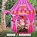 Play Tent For Kids: Vibrant Pink’ Toy Circus Tent In Sturdy Carrying Bag| Durable, Lightweight & Portable Kids’ Tent For Indoor & Outdoor Use| Easy Setup & Storage| Great Gifting Idea