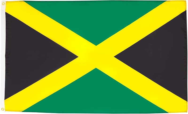 AZ FLAG Jamaica Flag 2x3 ft 100D Polyester with 2 Brass Grommets