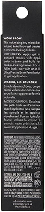 e.l.f. Wow Brow Gel Volumizing Wax-Gel Hybrid Deep Brown 3.5g view 5