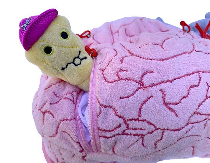 GIANTmicrobes Deluxe Brain with Plush Neurons and Neurotransmitters