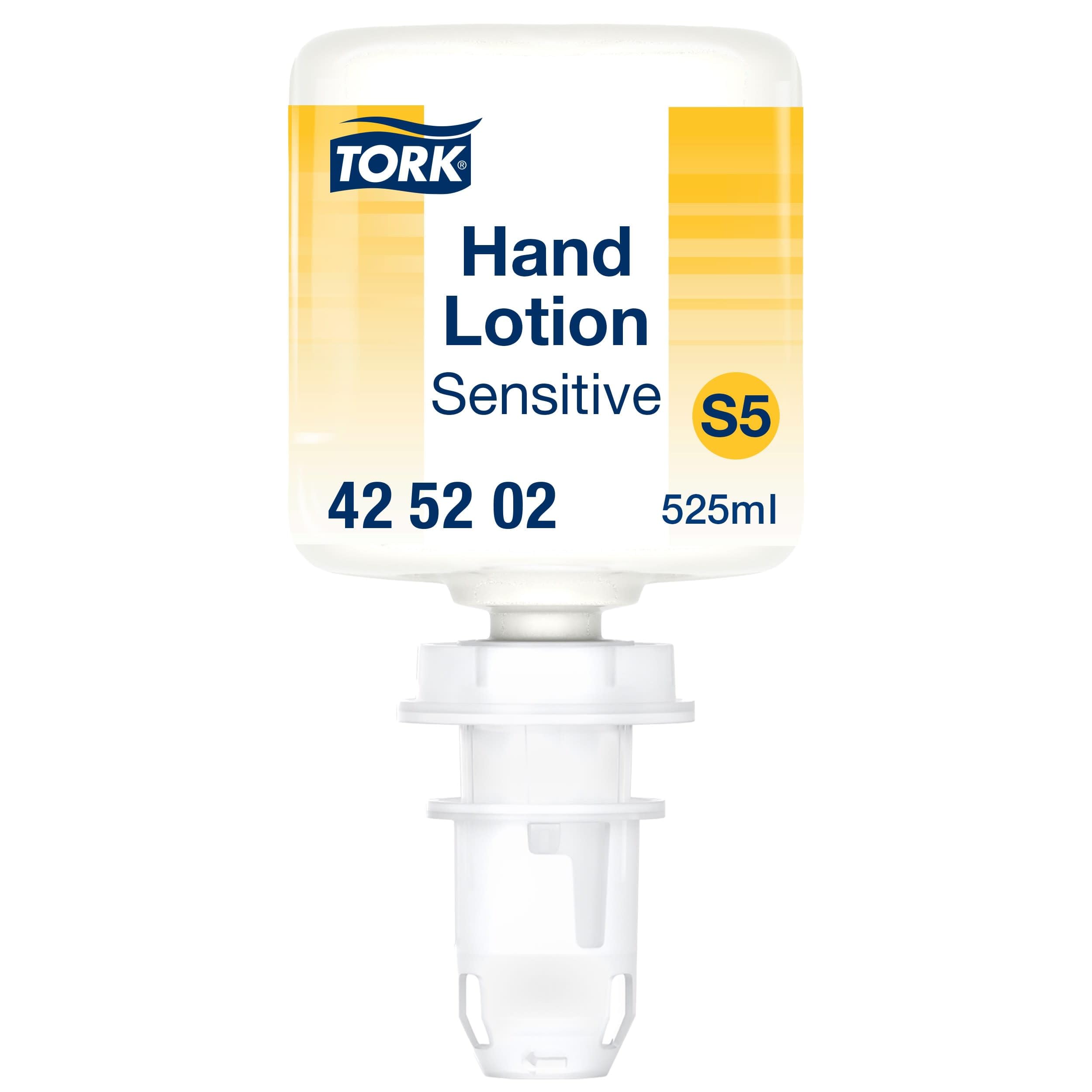 Tork Sensitive Moisturising Mini Hand Lotion S5, Non-Perfumed Lotion, 1 x 525ml, 425202
