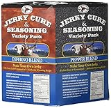 Hi Mountain Jerky Seasoning Variety Pack No. 2 Contains Five Flavors in Pepper, Sweet & Spicy, Mandarin Teriyaki, Inferno and Pepperoni Blend Variants Seasons Up To 20 Lbs Of Meat