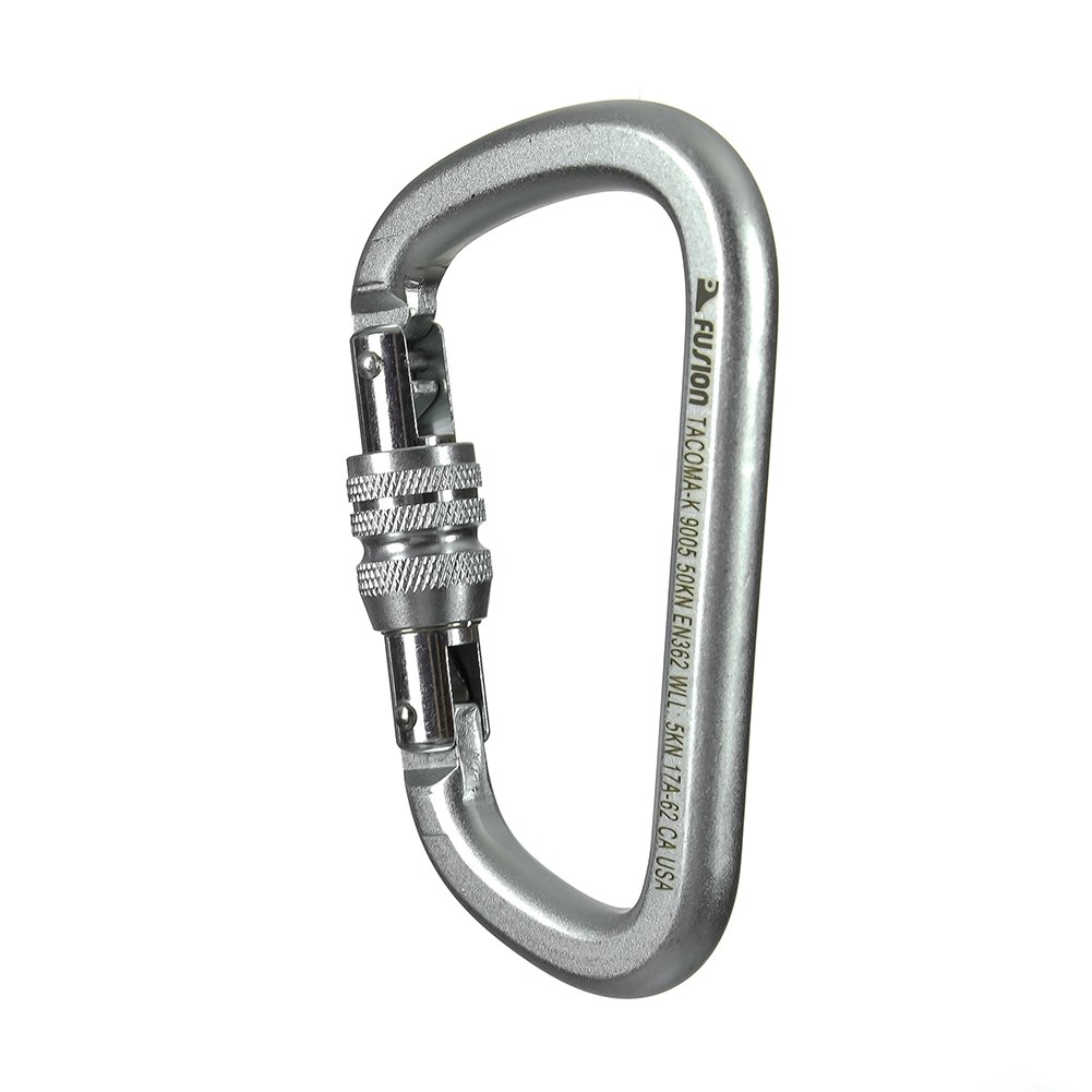 Fusion Climb Steel Screw Lock Gate Modified DShaped Carabiner