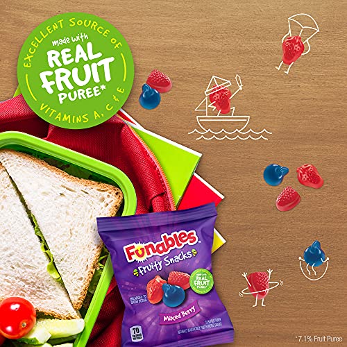 Funables Fruit Snacks, Mixed Berry, 40ct Pricepulse