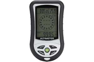 DILWE Digital, High-Precision LED Outdoor Altimeter Barometer Thermometer Weather Forecast Clock for Climbing, Hiking, and C