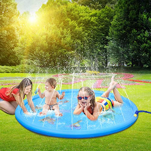 image for HOTUEEN 170cm Kids Sprinkle and Splash Play Mat Pad Toy Inflatable Out